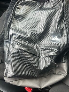 adidas Black Textured Backpack